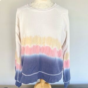 Rails Women’s Theo Sweatshirt in Sunrise Tie Dye Size Medium